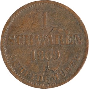 Germany 1869 Oldenburg 1 Schwaren Lamination Error