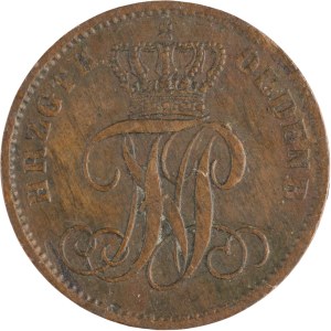 Germany 1869 Oldenburg 1 Schwaren Lamination Error