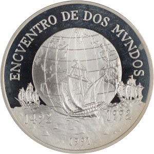 Cile 1992, moneta d'argento da 10.000 pesos