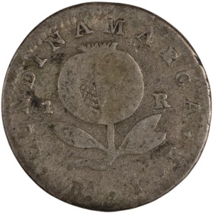 Colombia 1821 BA JF Silver 1 Real