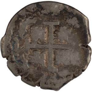 Peru 1698, stříbrné 2 reale