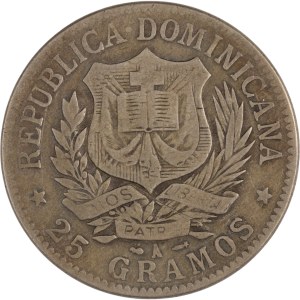 Dominican Republic 1897 Silver 1 Peso