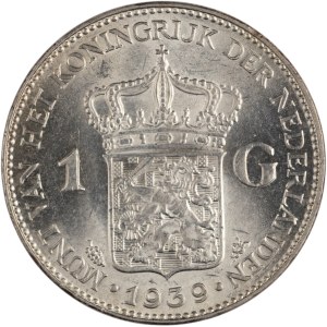 Holandia 1939, srebrny 1 gulden