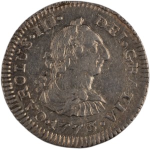 Mexico 1773 Mo MF Silver 1/2 Real