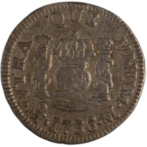 Mexico 1766 Mo M Silver 1/2 Real