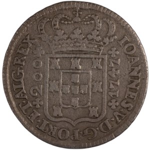 Portugal 1747 Silver 200 Reis