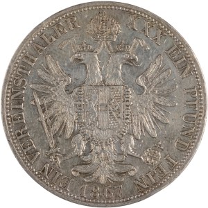 Austria 1867 A Silver Vereinsthaler