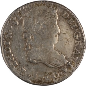 Mexico 1820 Zs AG Silver 1 Real