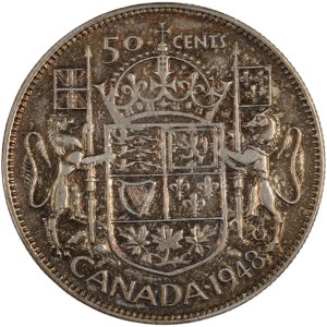 Canada 1948 Silver 50 Cents