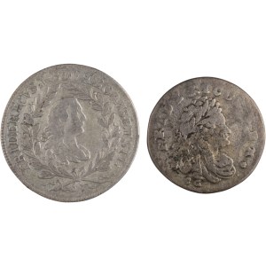 Germany 1704-61 Silver Coin Lot (2 Pieces)