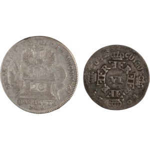 Germany 1704-61 Silver Coin Lot (2 Pieces)