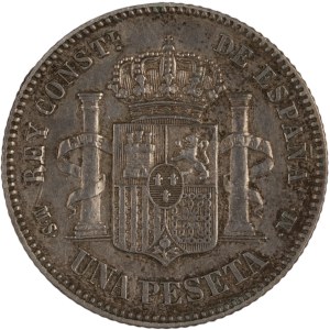 Spain 1883 MSM Silver 1 Peseta