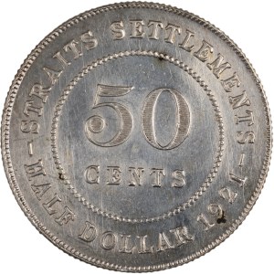 Stratovské osady, 1921, strieborná minca v hodnote 50 centov