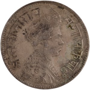India 1892 Baroda Silver Rupee