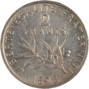 France 1898 Silver 2 Francs