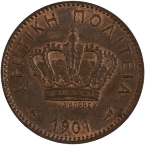 Grécko 1901 A, Kréta, 2 lepta