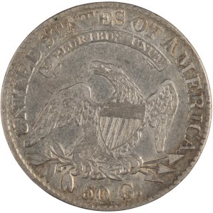 Stany Zjednoczone, 1823 r., srebrny półdolar z wizerunkiem kobiety w czapce (Capped Bust) o nominale 50 centów