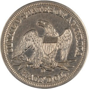 United States 1855-O Silver 50 Cents Seated Liberty Half Dollar