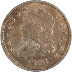 United States 1833 Silver 5 Cents Liberty Cap Half Dime