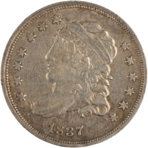 United States 1837 Silver 5 Cents Liberty Cap Half Dime