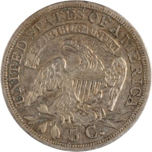 United States 1837 Silver 5 Cents Liberty Cap Half Dime