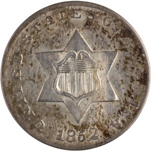 United States 1852 Silver 3 Cents