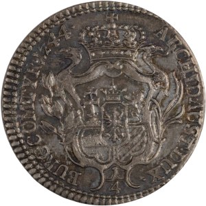 Hungary 1744 Silver 1/4 Thaler