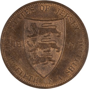 Jersey 1877 1/12 Shilling