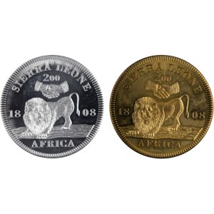 Sierra Leone 1808 Crown Low Mintage Restrikes (2 Pieces)