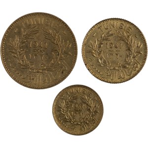Tunisia 1941 AH1360 50 Centimes to 2 Francs (3 Pieces)