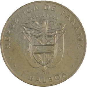 Panama 1976 1 Balboa Low Mintage