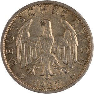 Germany 1927 J Silver 2 Reichsmark