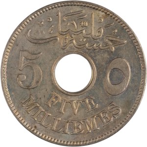 Egypt 1917 AH1335 5 Milliemes