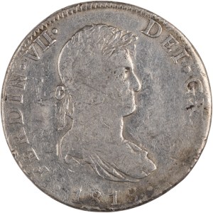 Mexico 1818 Mo JJ Silver 8 Reales