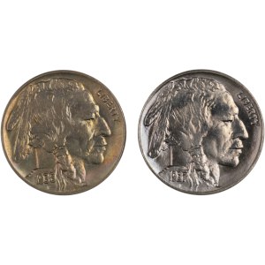 United States 1936-37 5 Cents Buffalo Nickel (2 Pieces)