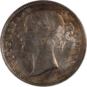 India 1840 British India Silver 1/2 Rupee