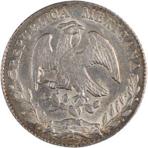 Mexico 1877 Ga JA Silver 8 Reales