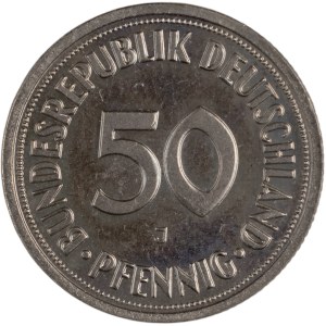 Germany 1950 J 50 Pfennig Low Mintage