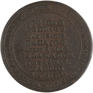 Canada 1812 Duke of Wellington 1/2 Penny Token Wellington Peninsular Token WE-11A1
