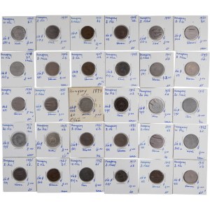 Hungary 1893-1942 Mixed Denominations (30 Pieces)