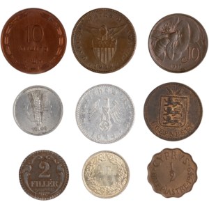 World Mixed Lot 1885-1957 Germany, Italy, Switzerland Etc. (9 Pieces)