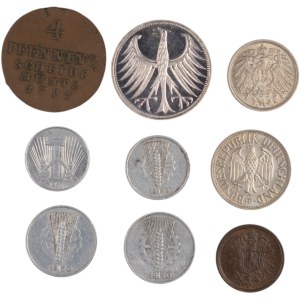 World Mixed Germany 1796-1968 (9 Pieces)