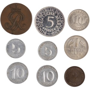 World Mixed Germany 1796-1968 (9 Pieces)