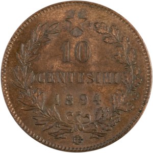 Italy 1894 10 Centesimi