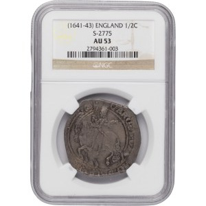 Great Britain 1641-1643 Silver 1/2 Crown