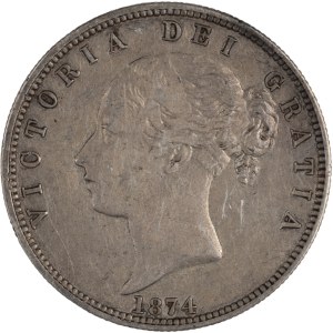 Great Britain 1874 Half Crown
