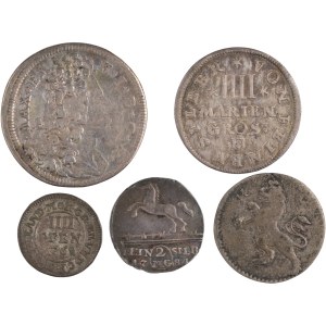 Germany 1692-1804 Silver Coin Lot (5 Pieces)