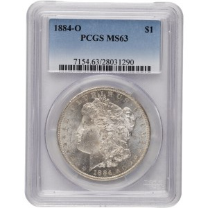 United States 1884-O Silver Morgan Dollar