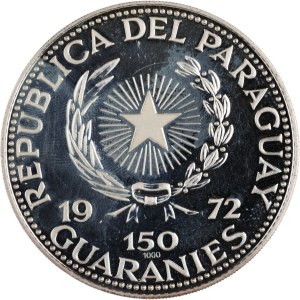 Paraguay 1972 150 Guaranies Munich Olympics Hurdling
