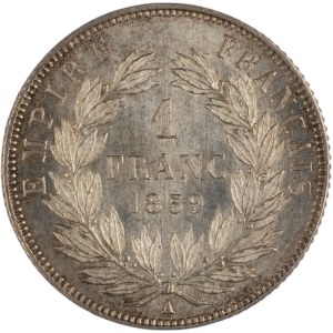 France 1859 A Silver 1 Franc